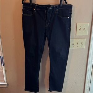 VOLCOM VORTA SLIM STRAIGHT STRETCH DARK BLUE JEANS SIZE 34/30
